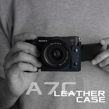 MrStone Sony A7C Kameru Gadījumā, Roku darbs Īstas Ādas Segumu Piederumi