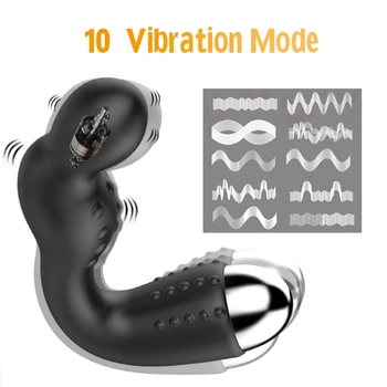 Vibrējošais Anālās Seksa Rotaļlietas, lai Sievietes & Vīrieši, Silikona Anālais Vibrators ar Pērlītēm Butt Plug Vīriešu Prostatas Massager USB Maksas Anālais Sveces