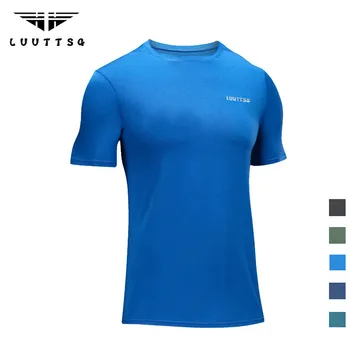 5 Krāsas Vasaras SPORTA T Krekls Vīrieši Darbojas Sporta Krekls Dry Fit Elpojošs Crossfit Fitnesa Top Apmācības Īsām Piedurknēm Sporta