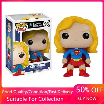 FUNKO POP Super Varoņiem Supergirl 92# Vinila Rīcības Attēls Kolekciju Modelis Rotaļlietas Bērniem Ziemassvētku Dāvanu