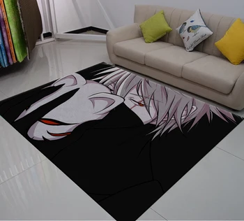 3D Drukas Karikatūra Anime Paklāji Dzīvojamā Istaba ar neslīdošu Grīdas Paklājs Guļamistabai Taisnstūra CarpetChild Guļamistabas Zonas Paklājs Bērniem, Spēlēt Mat