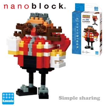 Jaunu Nanoblock Kawada Dr EGGMAN NBCC 083 Grūtības Līmeni Divi 160pieces Mikro Izmēra Celtniecības Bloki Dizainers Bērniem