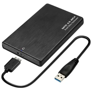 Portatīvo 2.5 collu SATA USB 3.0 5Gbps Cietā Diska Konteinera Ārējā Kamerā nepievelk putekļus Anti-static Cietā Diska Gadījumā Triecienizturīgs