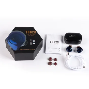 KINERA YH623 TWS Monitora Austiņas Bezvadu Bluetooth 5.0 Trokšņu Slāpēšanas Earbuds HIFI DJ Austiņas Earbuds