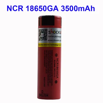 Shockli 18650 3500mAh 3,7 V Li-jonu akumulators NCR18650GA 10.A augstas drenāžas litija baterijas Sanyo 18650 akumulatora lukturis