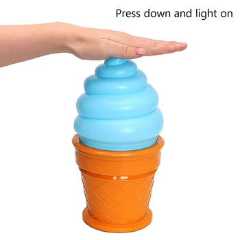 ITimo saldējums Lampas LED Nakts Gaismas Konusa Formas Home Decoration Bērni, Bērni Jauki Guļamistaba Dekori Galda Galda Lampa