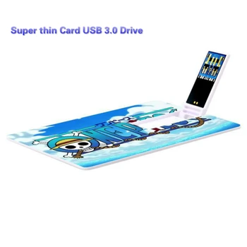 Abas puses Pilnu Drukas Bankas Karti Īkšķi Vadītāja Biznesa Kredītkartes, USB3.0 Flash Disku Ar Pielāgotu Logo 512 MB 2GB 4GB 8GB