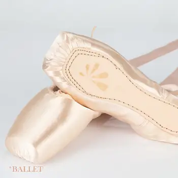 Pointe Kurpes Satīna Augšējais Ar Lenti Meitenes Sieviešu Rozā Profesionālā Baleta Kurpes Baleta Kurpes Ar Silikona Pirkstu Spilventiņi Sneaker