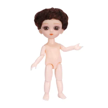 Gudrs 13 Kustamo Savienota Lelles Rotaļlietas 3D Acis 15,5 cm ob Bērnu Meitene Zēns Lelle Pliks, Kails Ķermenis Modes Lelles, Rotaļlietas Meitenēm Dāvanu