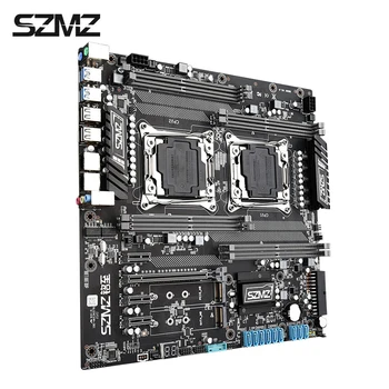 SZMZ X99 Dual CPU Pamatplates Socket LGA 2011-3 mātesplate atbalsta E5 2678V3,2680V3,2620V3,2650V3