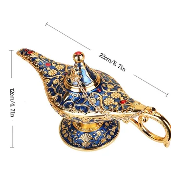 Aladdin Burvju Apdare Miniatūras Figūriņas, Kas Vēlas Lampas Eiropas Vintage Metāla Rotājumi Amatniecības Darbvirsmas Dekori Aksesuāri
