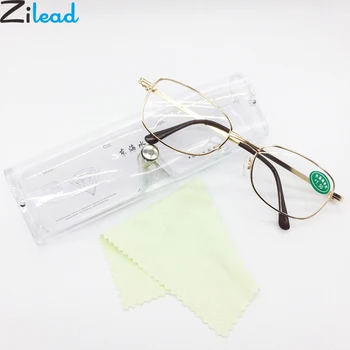 Zilead Classic Metāla Zelta Stikla Lasīšanas Brilles Pārredzamu Lēcu Prebyopia Briļļu Hyperopia Brilles Brilles Vīrieši Sievietes