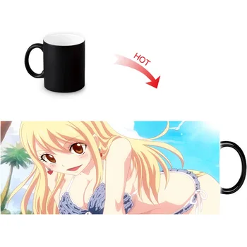 12oz Anime Bikini Meitene Siltuma Atklāt Burvju Krūze Krāsu Izmaiņas, Kafijas Piens, Tēja Cup Pielāgota Karstā Jutīga Krūzes