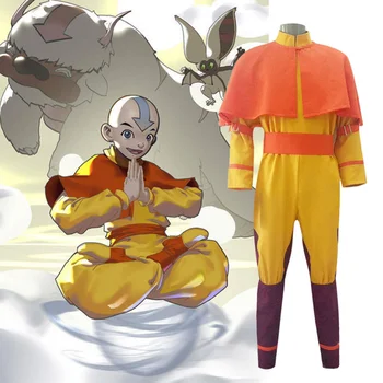 Anime Spēli Avatar last Airbender Avatar Aang Cosplay Kostīmi