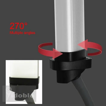 3000K-5600K 50W/80W Foto Studija Double/Četras Rokas lampa lampas Aizpildīt Selfie Riņķa gaisma ar Statīvu Ilgi, LED Sloksnes + somiņa komplektā