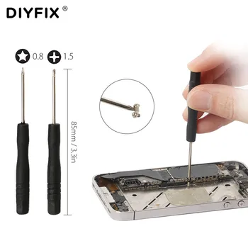 DIYFIX 19 1 Mobilo Telefonu Remonta Instrumentu Komplekts iPhone Samsung Demontāžu Rokas Instrumentu Komplekts Mini Skrūvgriežu Komplekts Spudger Pry Par