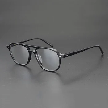 Caurspīdīgs Acetāts Brilles Rāmis Vīriešu, Sieviešu Vintage Optiskās Brilles Rāmji Recepšu Brilles Skaidrs, Briļļu Rāmja Gafas
