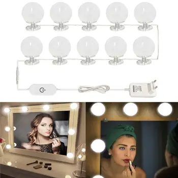 10 LED Lampas String Iedomība Spoguļi Spuldzes LED spoguļa priekšā gaisma Vannas istaba, Pulveris istabas,tualetes galdiņš,Spogulis kabinets