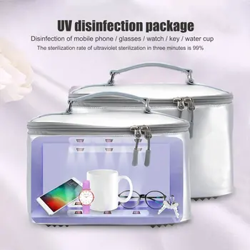 UV Uv Dezinfekcijas Soma Portatīvā Soma Led Ultravioletā Sterilizācijas Un Deodorization Uzglabāšanas Kaste