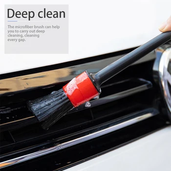 5gab Auto Detalizējot Suku Auto Detaļu Tīru Instrumenti, Auto Tīrīšanas Birstes Universālās Riteņu Paneļa Gaisa Izplūdes Auto Mazgāšana Piederumi