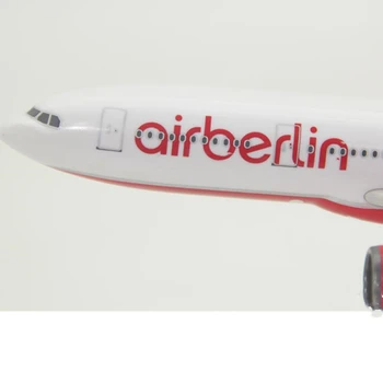 30CM Lidmašīnas Air Berlin Airbus modeli A330 Sveķu Lējumiem Gaisa kuģa plaknes kolekcionējamus displejs