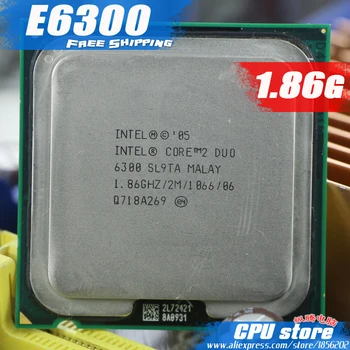 Intel Core 2 Duo E6300 CPU 1.86 GHz Procesors (1.86 Ghz/ 2M /1066GHz) Socket 775 bezmaksas piegāde