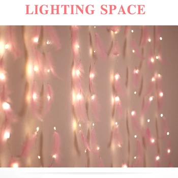 DIY 3m LED Spalvu String Gaismas Vainags Aizkaru Pasaku Lampa USB Tālvadības pults Ziemassvētku DIY Rotājumi Mājās Guļamistabā Logu