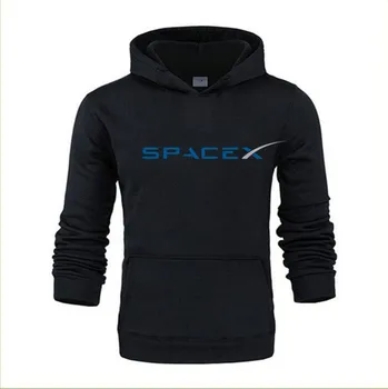 Pavasara Rudens SpaceX Hoodies Vīriešiem Kosmosa X Logo Vīriešu Krekli Tautas Pielāgoto sporta Krekli Augstas Kvalitātes Vīriešu Izmērs XS-4XL