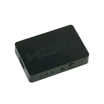 3 In 1 No 3 Pārslēdzēja Port Hub Box Auto Ieslēdziet HDMI-saderīgam Sadalītāja 1080p HD 1.4 Ar Tālvadības pulti HDTV XBOX360 PS3