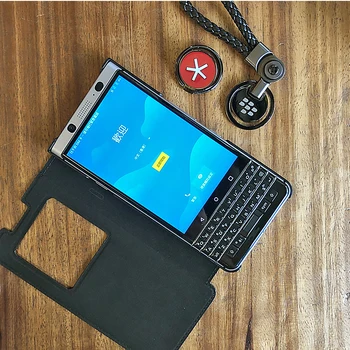 Limitted Veicināšanas Īstas Ādas Gadījumā Blackberry KEYone Business Flip Tālruni Ādas Vāks Blackberry KEY1 Būtiska coque