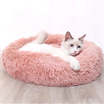 Ilgi Plīša Super Soft Suns Gulta Mājdzīvnieku Audzētava Kārta guļammaiss sauļošanās krēslu Kaķis Mājā Ziemā Silts Dīvāns Grozu Mazs Vidējs Liels Suns