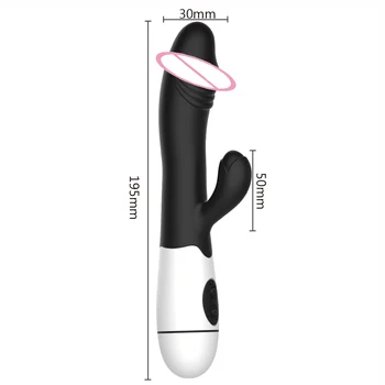 IKOKY Dildo Trušu Vibrators Maksts Klitora Stimulators Seksa Rotaļlietas, lai Sieviete Dubulta Vibrācijas Pieaugušo Produktiem G Spot Massager