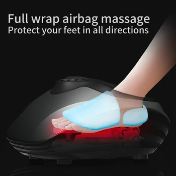 JinKaiRui Šūpoles Mašīna Kratot Foot Massager Gaisa Kompresijas Infrasarkano Apkures Terapijas Mīcīšanas Shiatsu Veselības Aprūpes Mašīna
