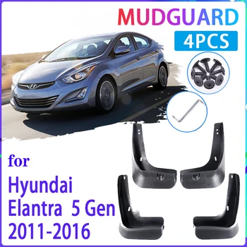 4 GAB. Auto Dubļu Sargi par Hyundai Elantra MD 2011 2012 2013 2016 Mudguard Splash Sargiem Fender Mudflaps Auto Piederumi
