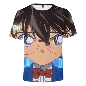 3D Anime Detective Conan T krekls Vīriešiem, Sievietēm Jaunā Modes Hip Hop Bērnu t krekls Gadījuma 3D Detective Conan Zēni meitenes Vasaras T-krekls