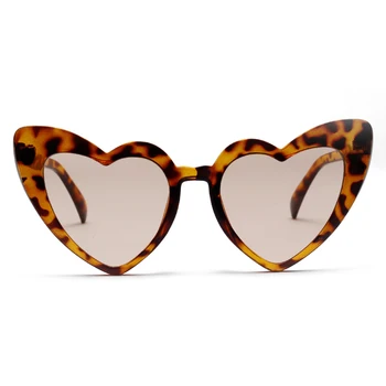 Kachawoo Leopard Sirds Formas Saulesbrilles Sieviešu Modes 2019 Sarkans Melns Liels Sieviešu, Saules Brilles Briļļu Puse