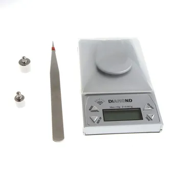 Augstas precizitātes 0.001 / 10g 0.001 g-10g Digitālo Rotaslietas, kas sver Dimanta Kabatas Waage Mēroga Dārgakmeņu svars LCD