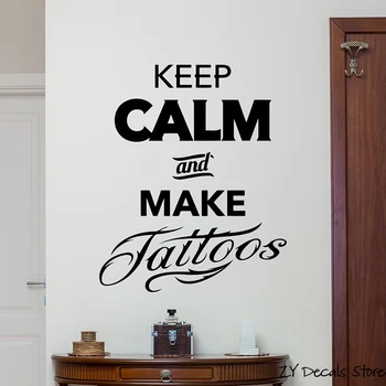 Padarīt Tetovējumiem Sienas Decal Salons Studijas Plakātu Vinila Uzlīmes Ir Mākslas Dekori Sienas Tetovējums Citātus Par Studio Noņemams Tapetes L499