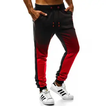 Jauns vīriešu ikdienas Slīpums treniņbikses vīriešu ziemas elastīgs viduklis zīmuli joggers bikses sporta treniņu bikses slackslong bikses