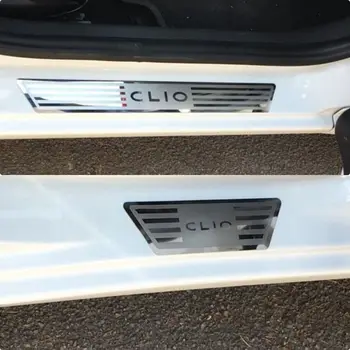 Par Renault CLIO IV CLIO 4 2016 2017 2018 Auto Durvis, Palodzes Pretnodiluma Plāksnes Apdari Laipni Pedāli Uzlīmes Car Styling Piederumi