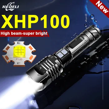 Super XHP100 Spēcīgākajiem LED Lukturīti, USB Uzlādējams LED Lukturītis XHP90 Taktiskais Lukturītis XHP50 Puses Lampa 18650 Flash Gaismas