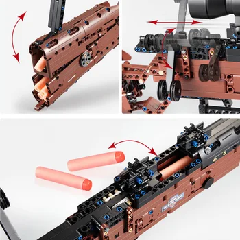 Veidošanas Bloku Rotaļlietas Mauser 98k Šautene Militārās Sērija Bērnu Izglītības Pareizrakstības Ievietojot Montāžas Celtniecības Bloki Rotaļlietas
