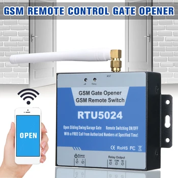 RTU5024 GSM Vārtiem Nazis Relejs Tālvadības Durvju Piekļuves Slēdzis Bezmaksas Zvanu 850/900/1800/1900MHz