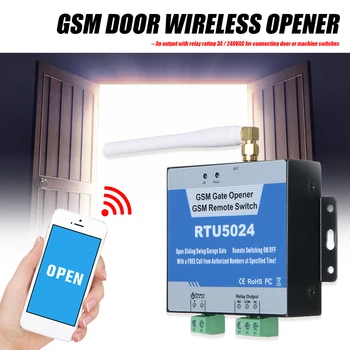 RTU5024 GSM Vārtiem Nazis Relejs Tālvadības Durvju Piekļuves Slēdzis Bezmaksas Zvanu 850/900/1800/1900MHz