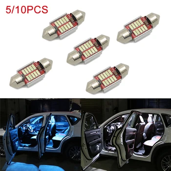 5/10pcs Auto LED Spuldzes, Auto salona Apgaismojums, Dome Lasīšanas Apgaismojums Balts Iekštelpu Lampas Spuldzes Priekš Mazda CX-5 CX5 CX 5 2017 2018 2019