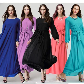 2019 Jaunu Modes Sieviešu Kleitas Šifona Musilm Abaya Kleita Plus Lieluma Kleitas Abayas Malaizijas Musulmaņu Sieviešu Kleita Ikdienas Drēbes
