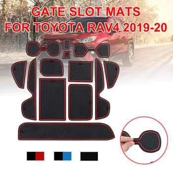 Toyota RAV4 2019 2020, Lai XA50 RAV IV 50 Anti-Slīdēšanas Paklājiņš Vārtiem Spēļu Paklāji Kausa Gumijas Spilventiņi Paklāju Auto Uzlīmes Aksesuāri