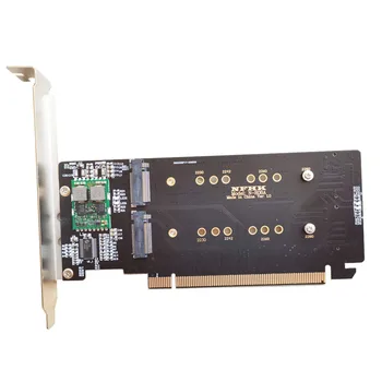 PCI Express 3.0 x16, lai 4Port M. 2 NVME SSD Raid Adapteris Kartes VROC Stāvvadu Kartes Atbalsts 2230 2242 2280 2260 M. 2 NVME AHCI SSD DATORU