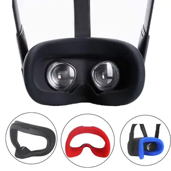 Mīksto Anti-sviedri Silikona Acu Maska Gadījumā Segtu Ādas Oculus Quest VR Brilles Nomainot Pret noplūdi, Gaiši Sejas, Acu aizsegs Pad