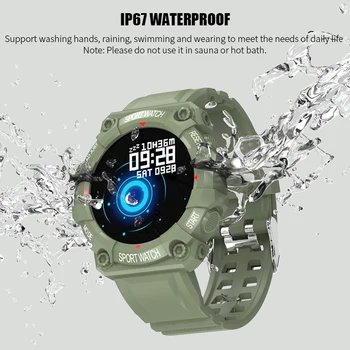 Ir 2021. Jaunākās Āra Sporta Smart Skatīties Vairumtirdzniecības FD68 Smartwatch sirdsdarbība, Asins Spiediena Monitoru, Dziļi Ūdensizturīgs lēti skatīties